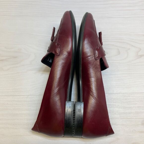 Ecco Women Leather Tassel Pointy Toe Ballerina Flat Loafer Size 39 - Picture 3 of 11